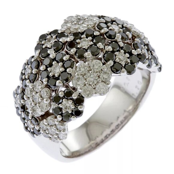 Ponte Vecchio Ring US 5 3/8 EU50 K18 white gold diamond 0.80ct 1.20ct used - Picture 1 of 8